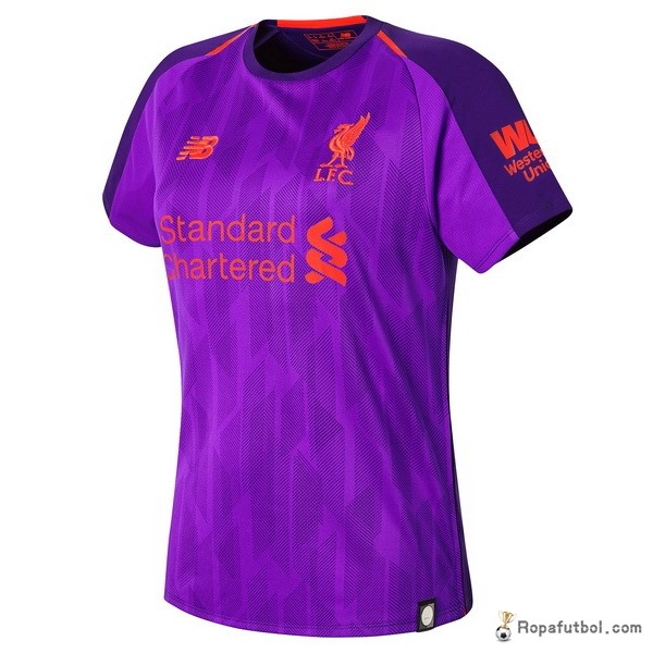 Camiseta Liverpool Replica Segunda Ropa Mujer 2018/19 Purpura